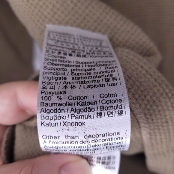 Lacoste Thermal Shirt Mens Medium Brown Waffle Knit Sleepwear - Picture 11 of 12